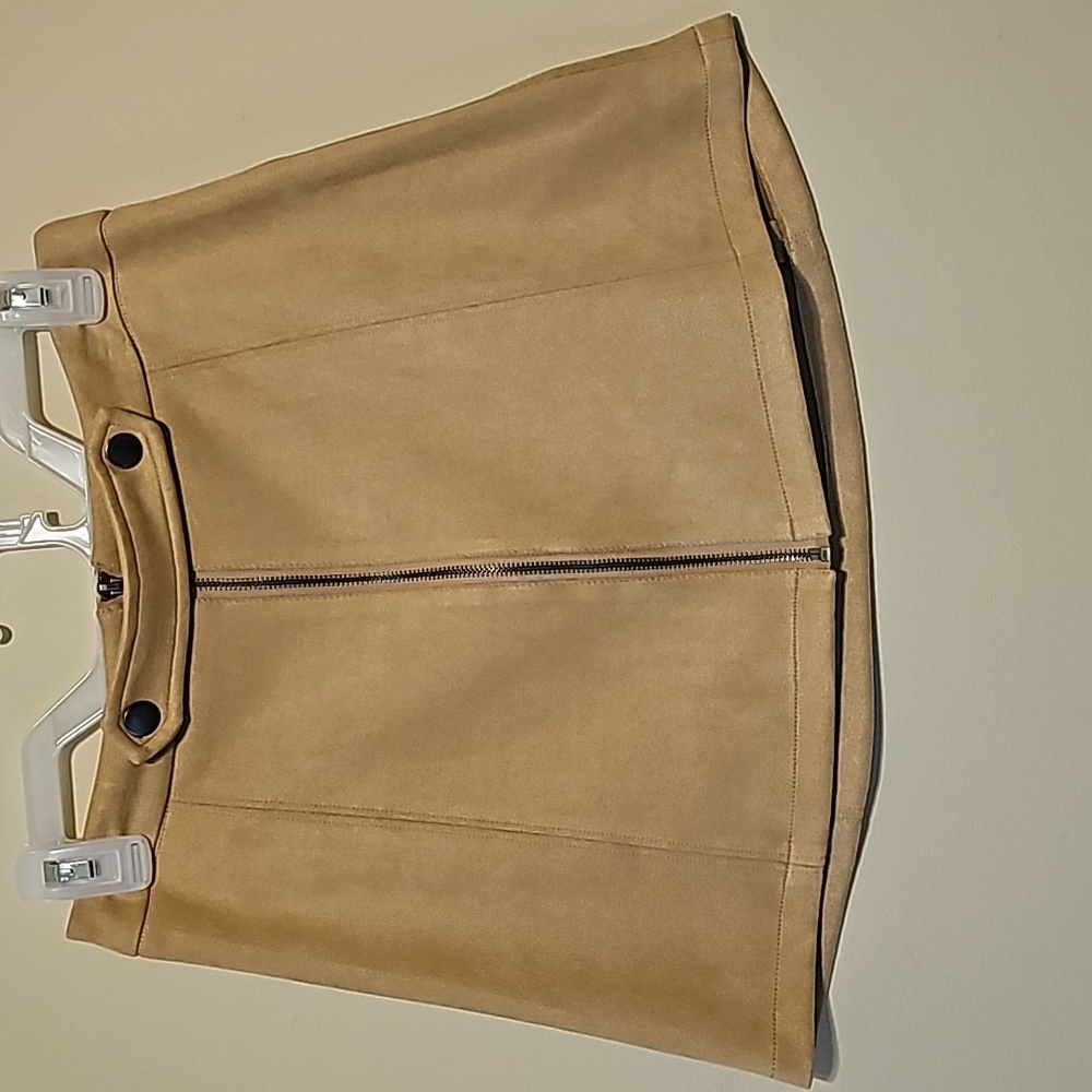 Jack by BB Dakota Seude Mini Skirt Size 0 Tan